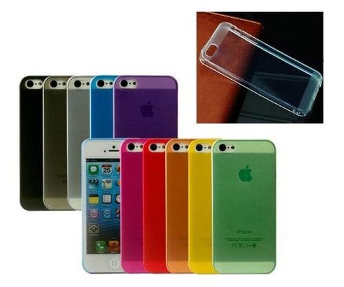 Capa de silicone branca para iPhone 5/s